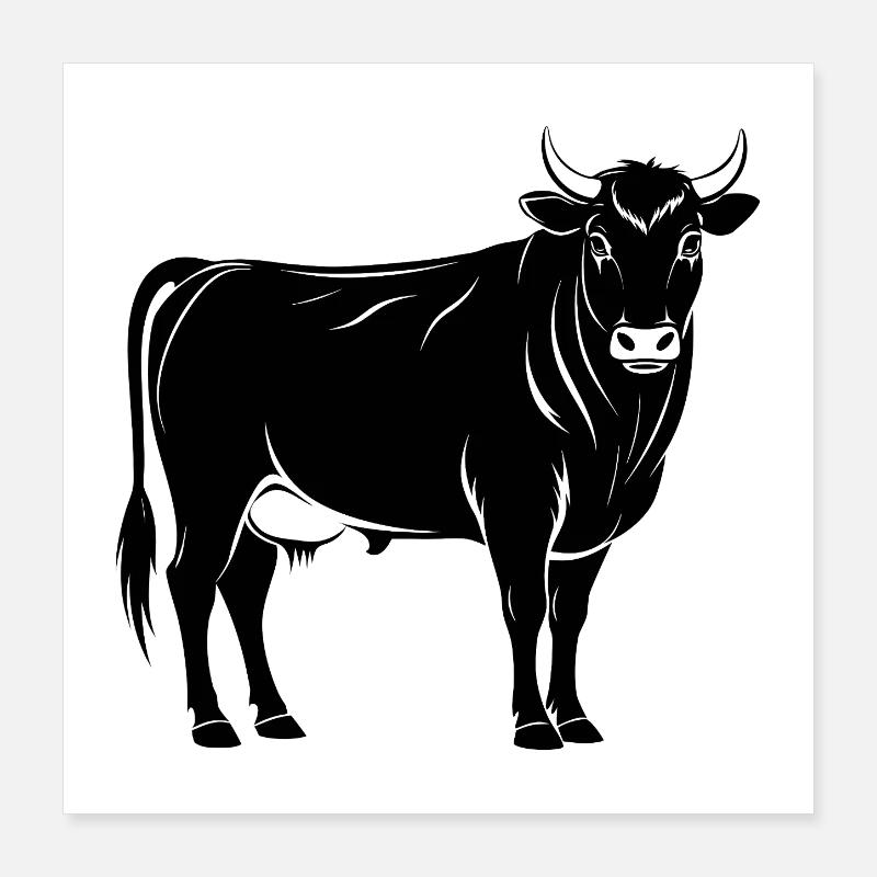 Taureau d’Angus Poster 40 x 40 cm