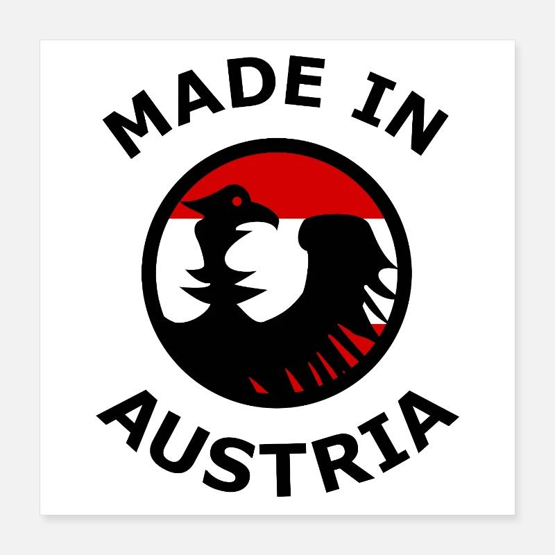 Fans d’Autriche Poster 40 x 40 cm