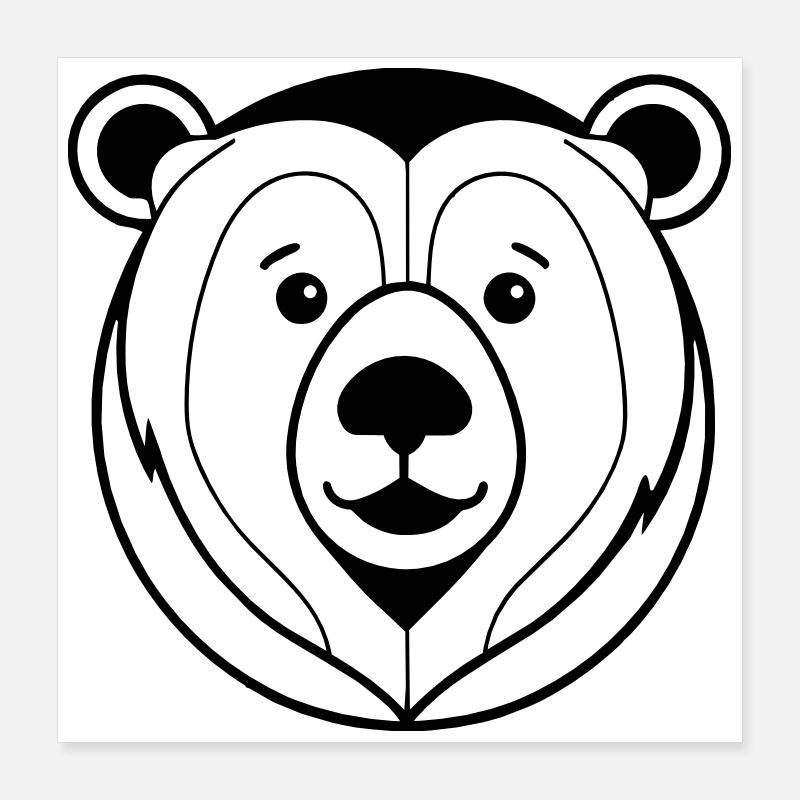 bear Poster 16" x 16" (40x40 cm)