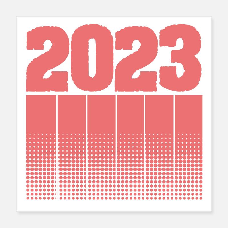 Geburtstag 2023 Poster 40x40 cm