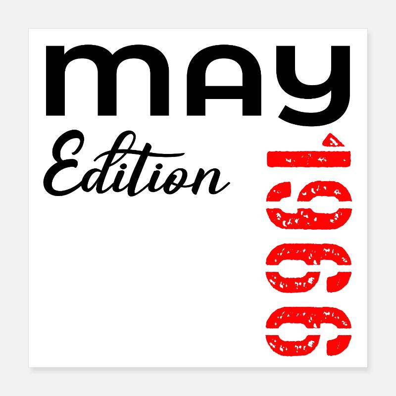 Birthday May 1966 Poster 16" x 16" (40x40 cm)