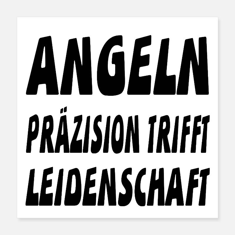 Angeln Poster 40x40 cm