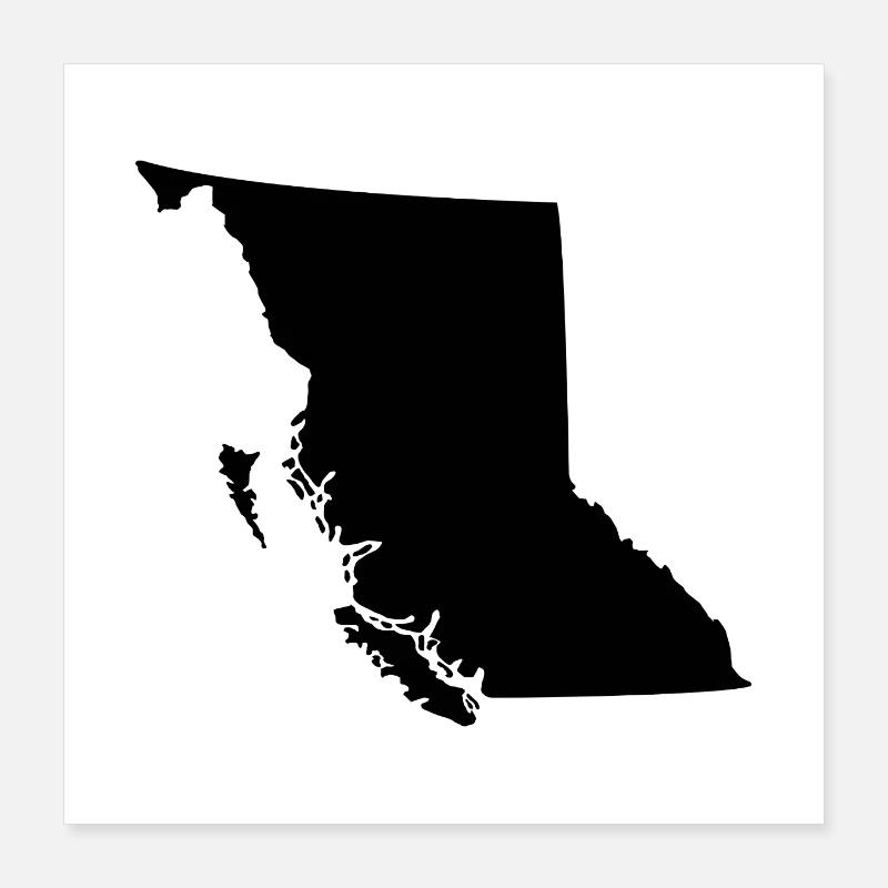 British Columbia Poster 16" x 16" (40x40 cm)