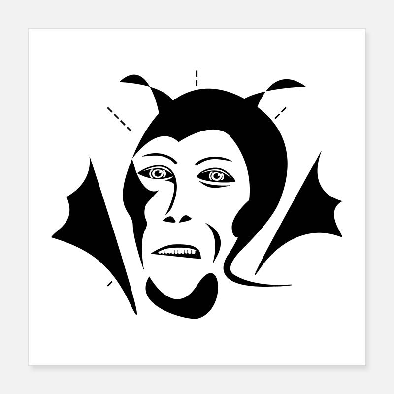 Diable Poster 40 x 40 cm