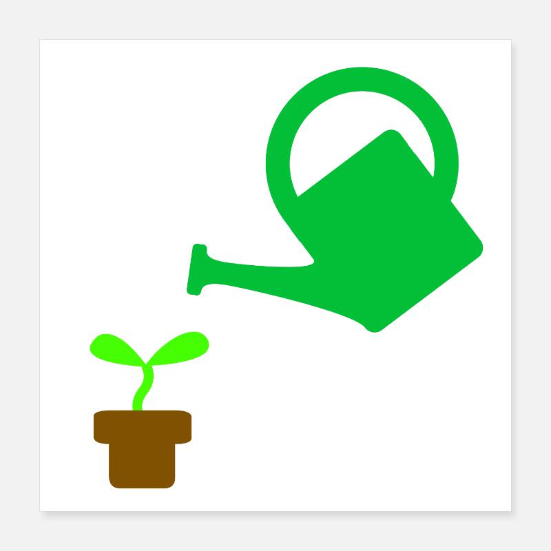 Garten Poster 40x40 cm