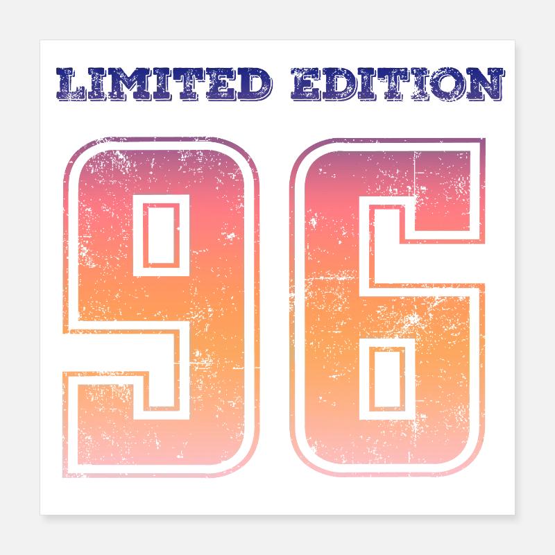 Millésime 1996 Poster 40 x 40 cm