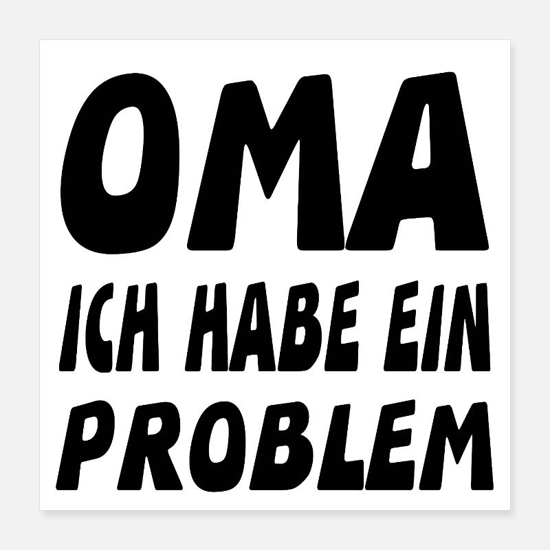 Oma Poster 40x40 cm