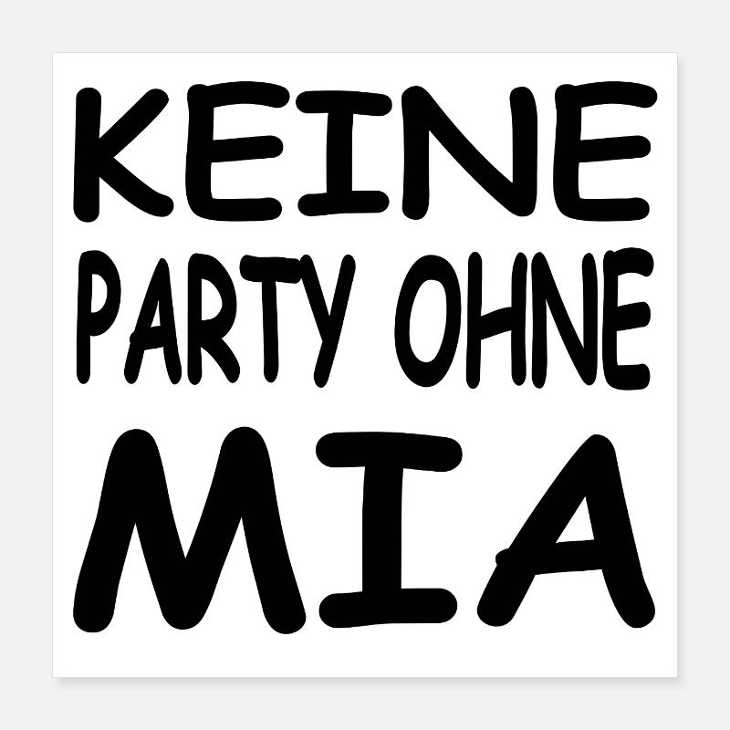 Mia Poster 40x40 cm