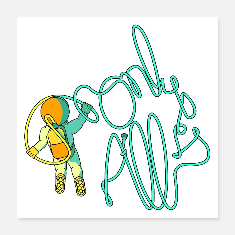 NUR DAS IST ALLES Poster 40x40 cm