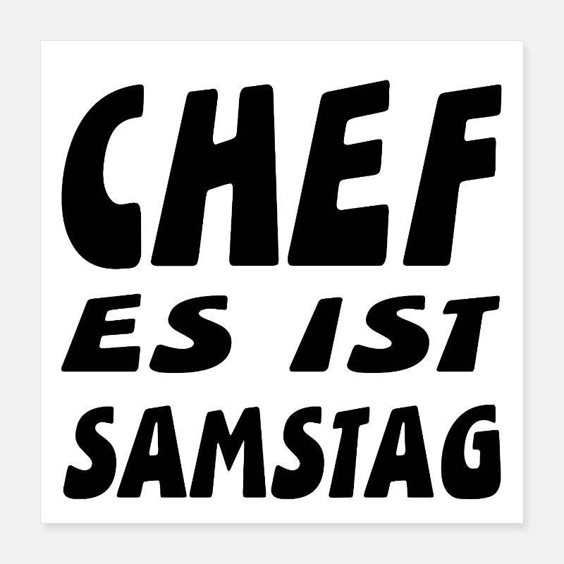 Chef Poster 40x40 cm