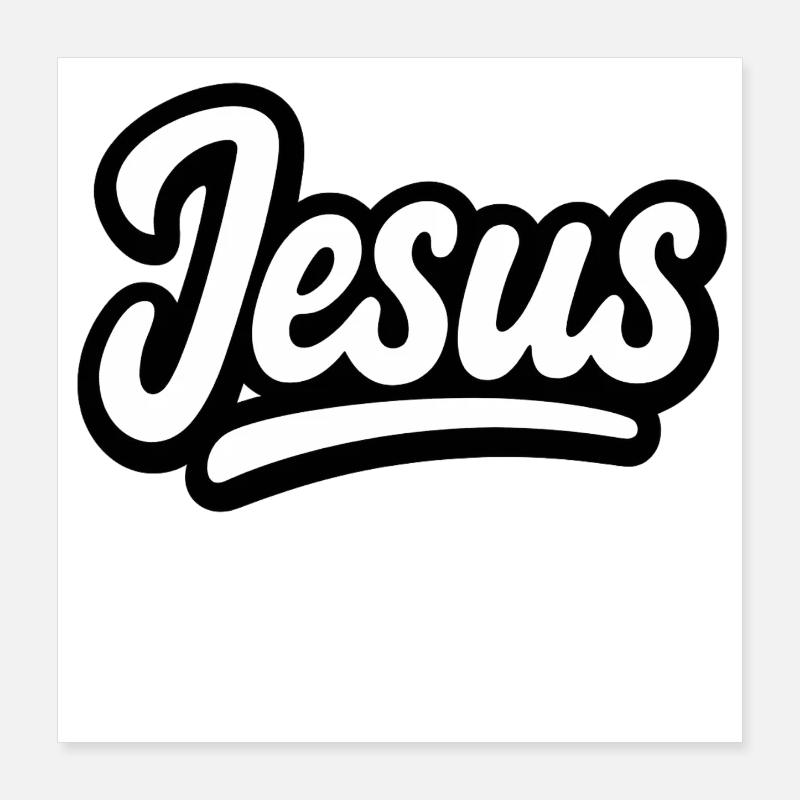 Jésus Poster 40 x 40 cm