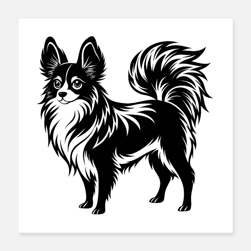 Nœud papillon pour chien Poster 40 x 40 cm