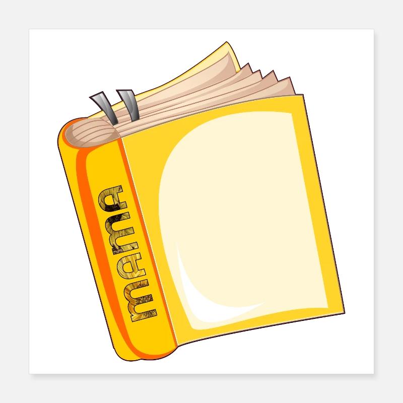 Book Mom Reader Poster 16" x 16" (40x40 cm)