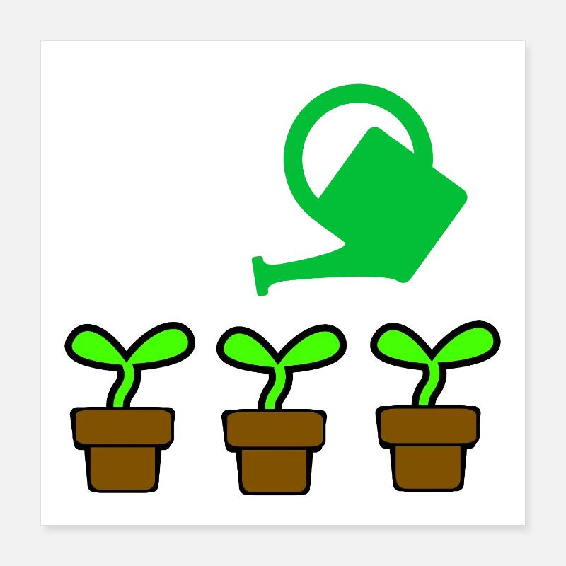 Garten Poster 40x40 cm