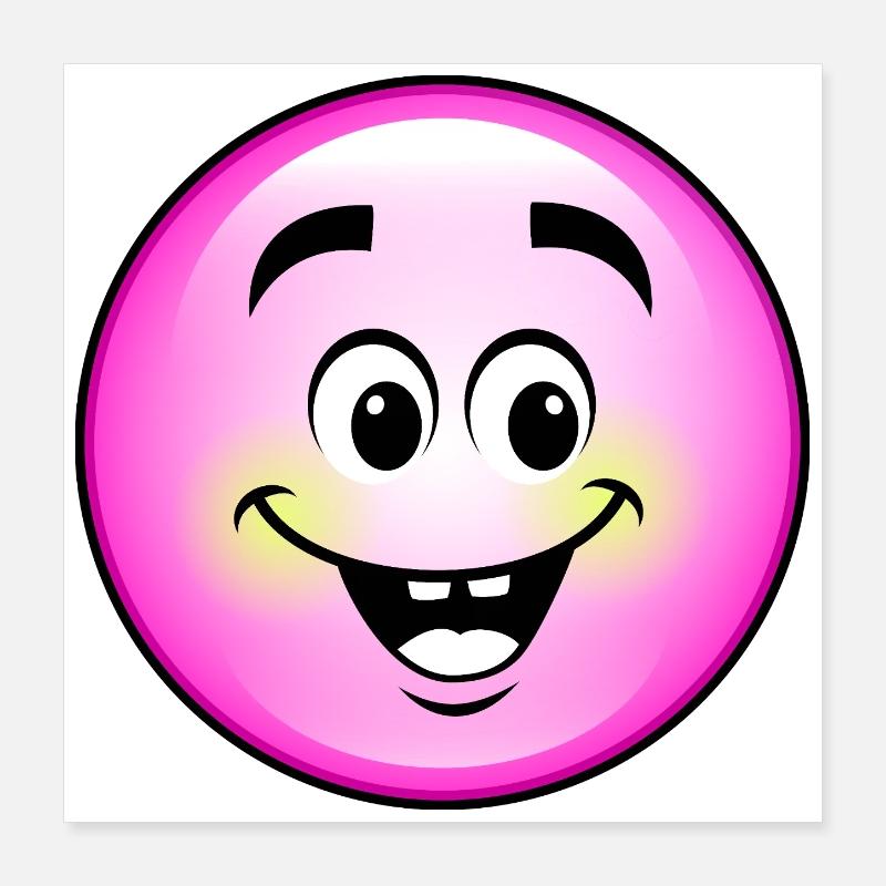 Cute Pink Bubble Poster 16" x 16" (40x40 cm)