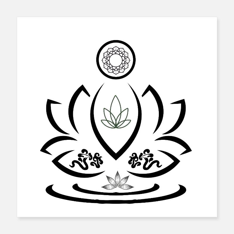 Muster des Ostens Poster 40x40 cm