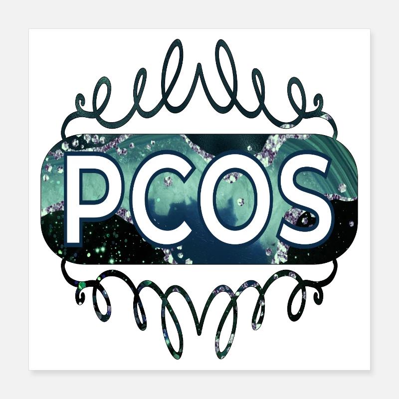 Hormones PCOS Poster 16" x 16" (40x40 cm)