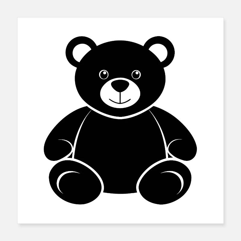 Teddybär Poster 40x40 cm