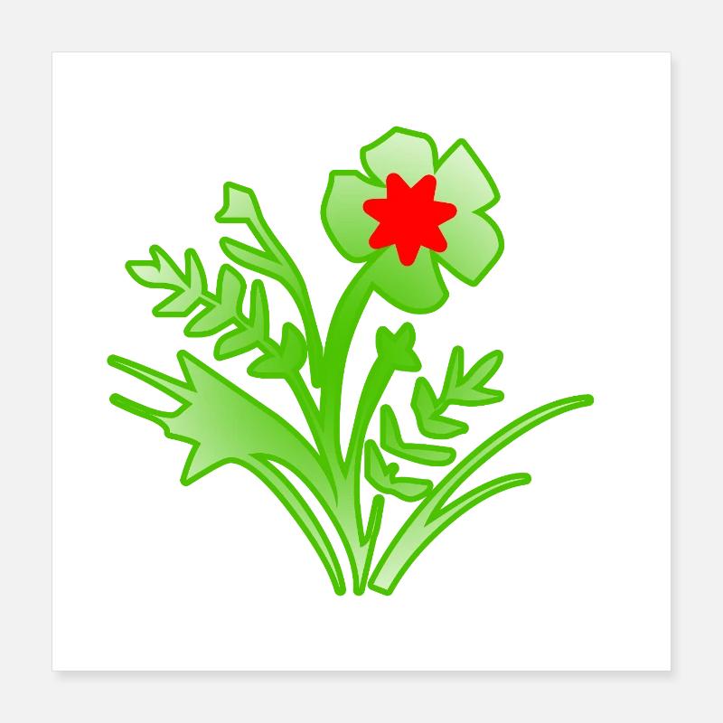 Flowers Poster 16" x 16" (40x40 cm)