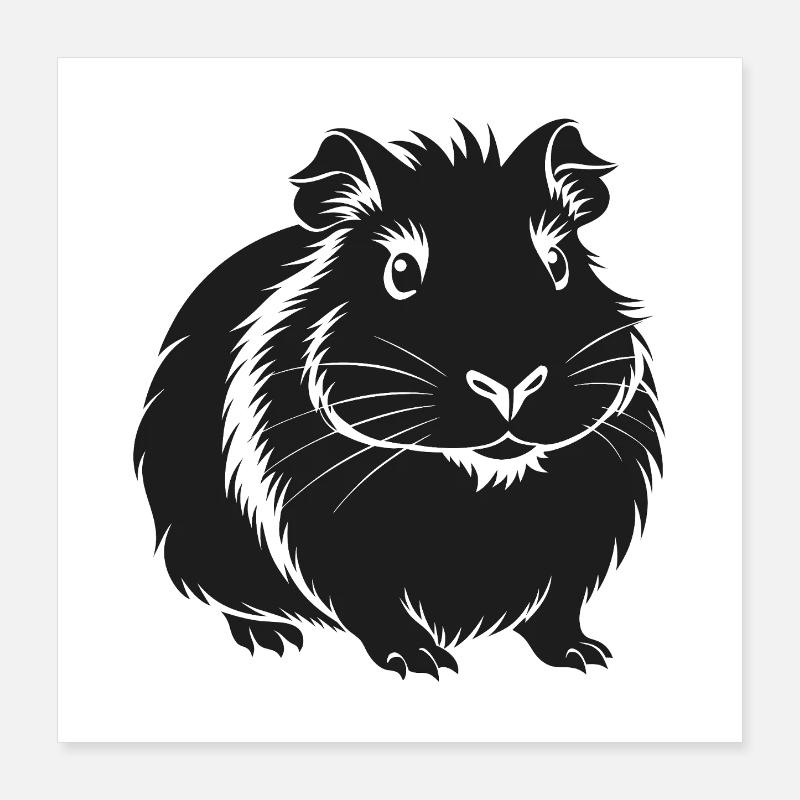 Rogeur cochon d’Inde Poster 40 x 40 cm