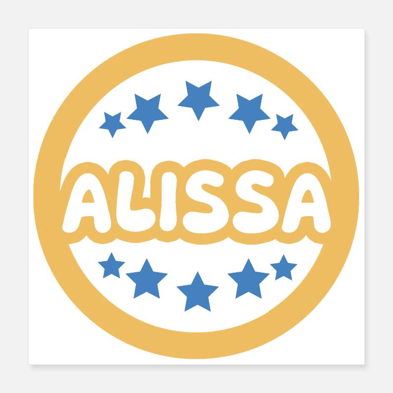Cadeau : Alissa Poster 40 x 40 cm