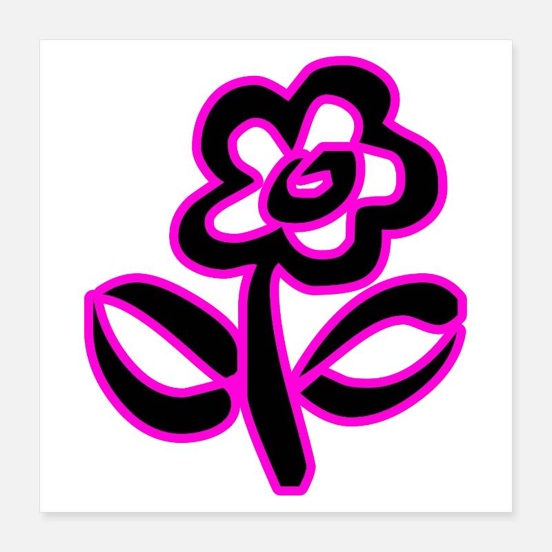 Fleur Poster 40 x 40 cm