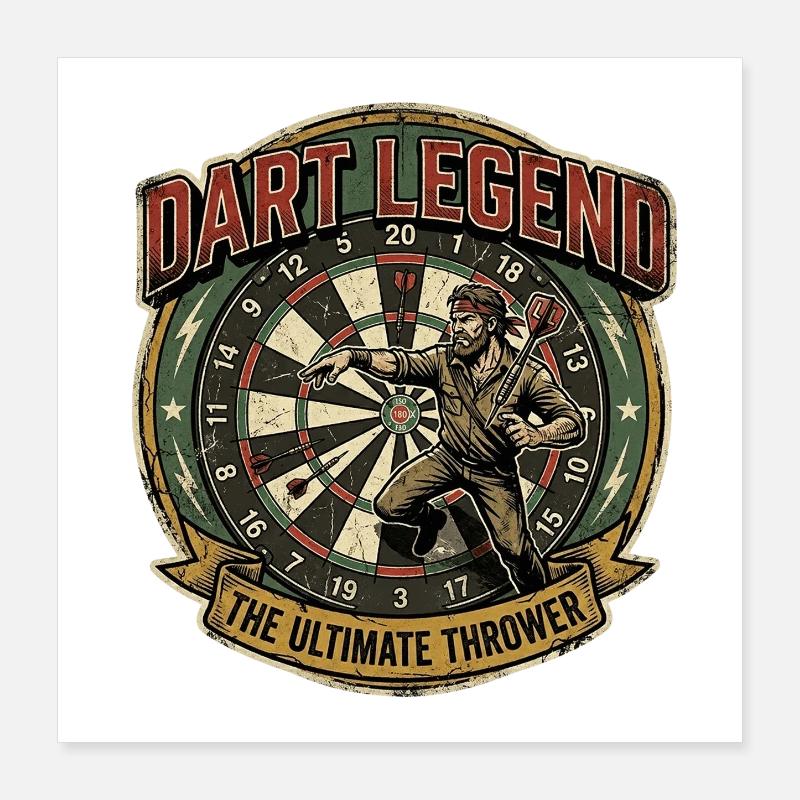 Dart Legend: Ultimate Thrower Poster 40x40 cm