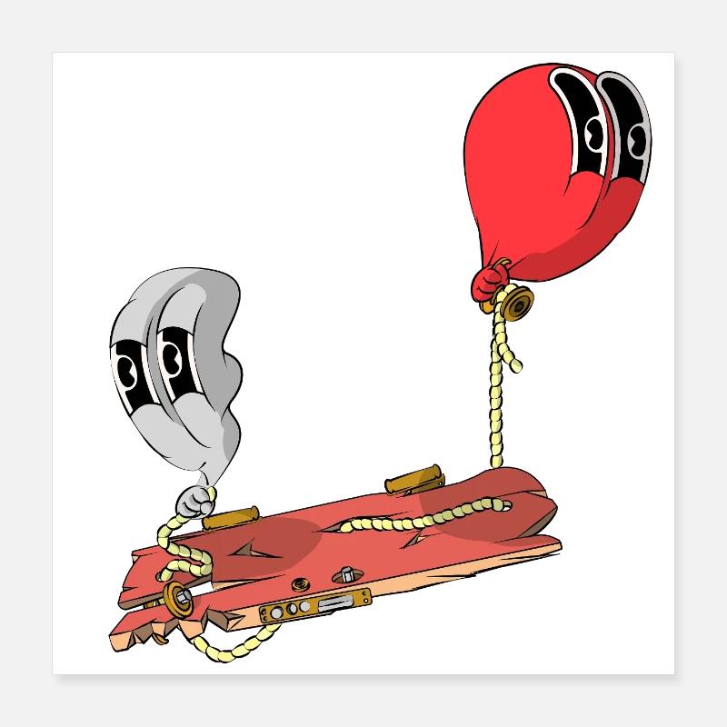 SCHWEBEN Poster 40x40 cm