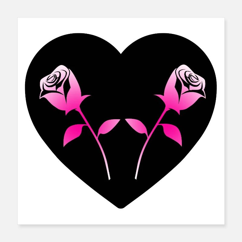 Roses Poster 40 x 40 cm