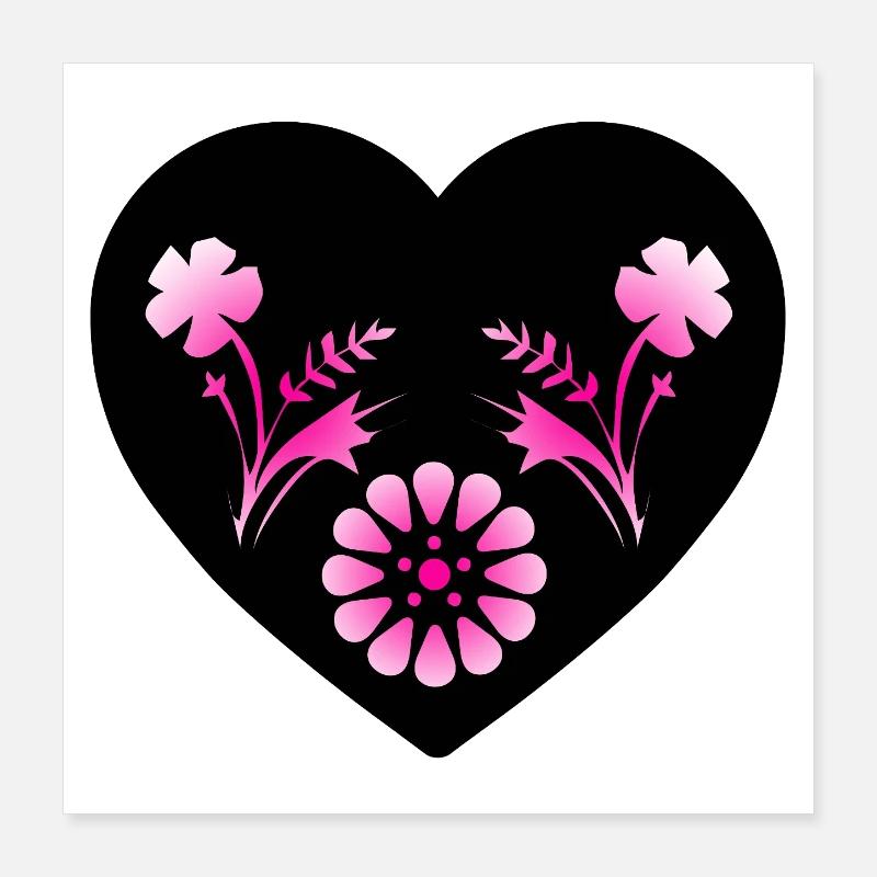 Flowers Poster 16" x 16" (40x40 cm)