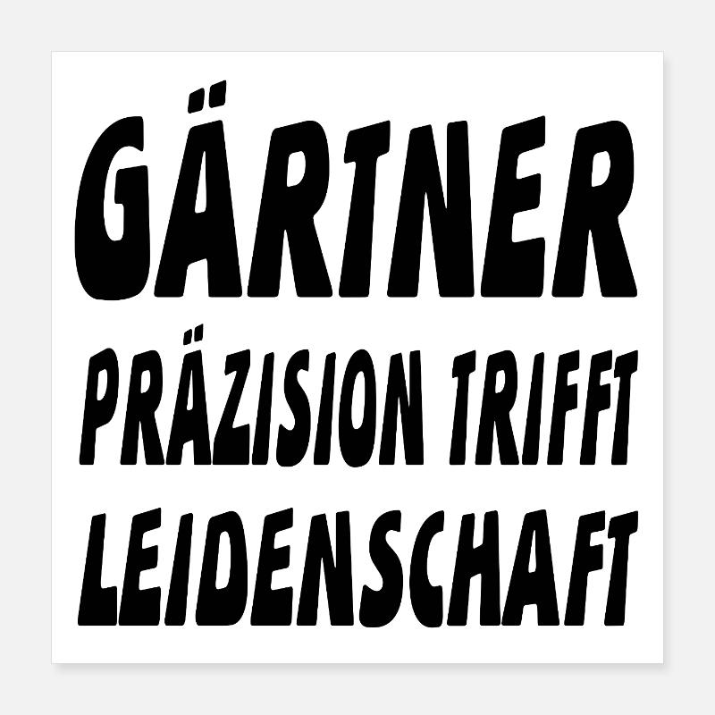 Gärtner Poster 40x40 cm