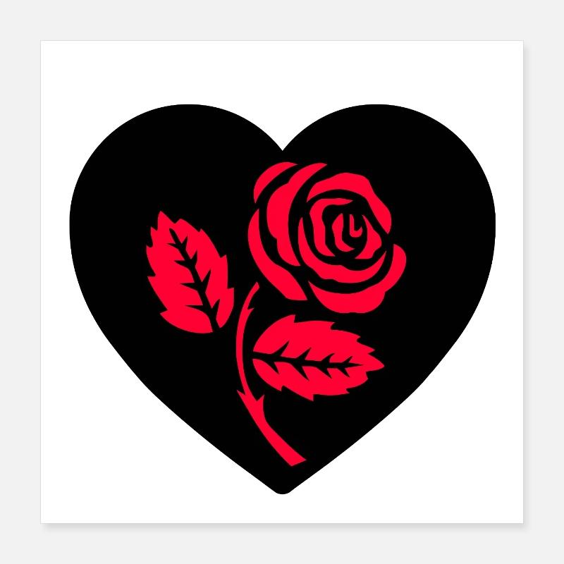 Roses Poster 40 x 40 cm