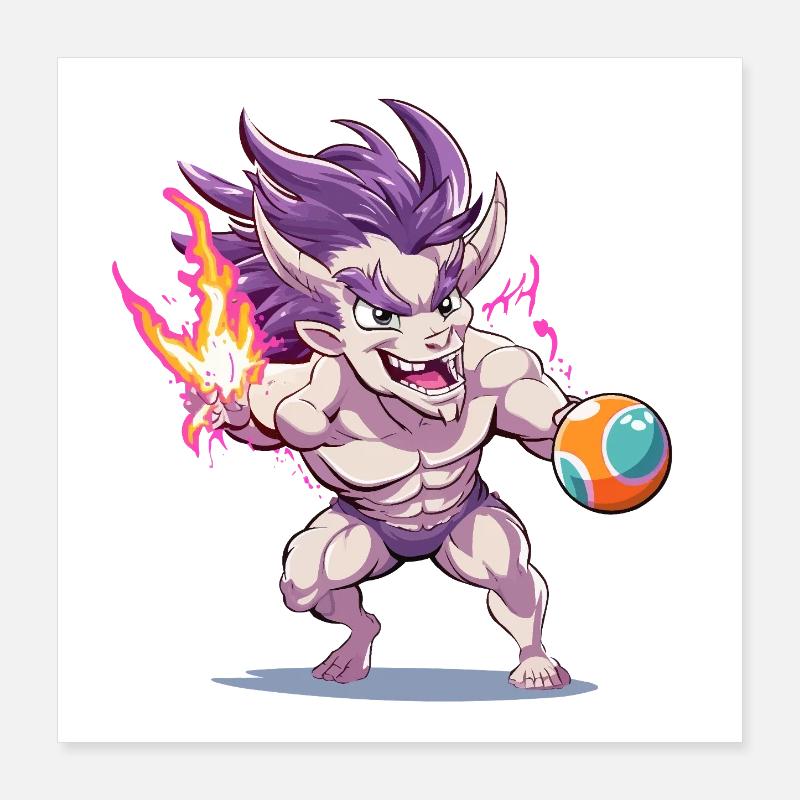 Flame Goblin Arena Hero Poster 16" x 16" (40x40 cm)