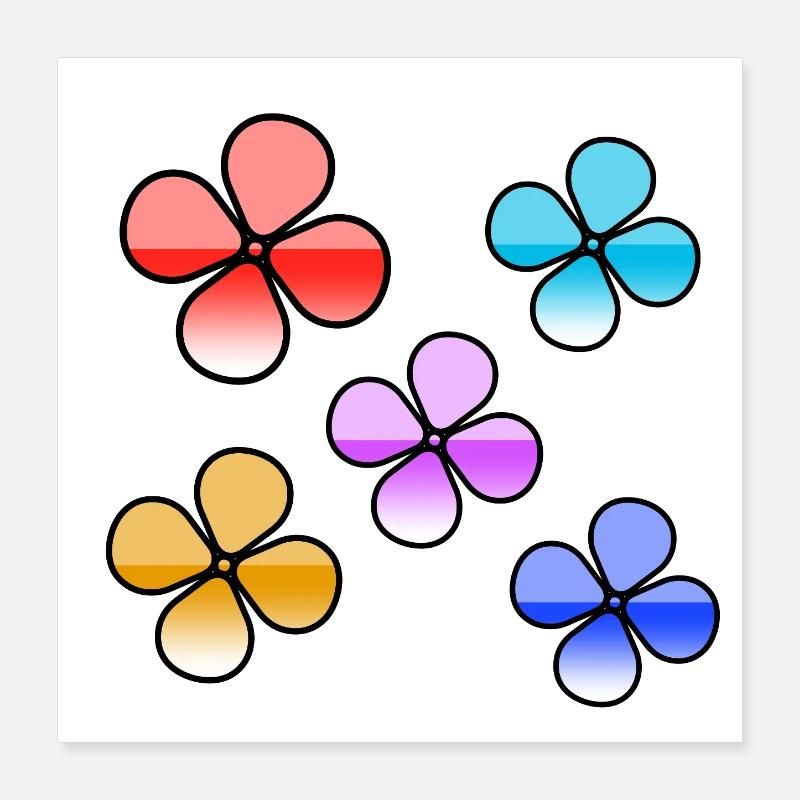 Fleur Poster 40 x 40 cm
