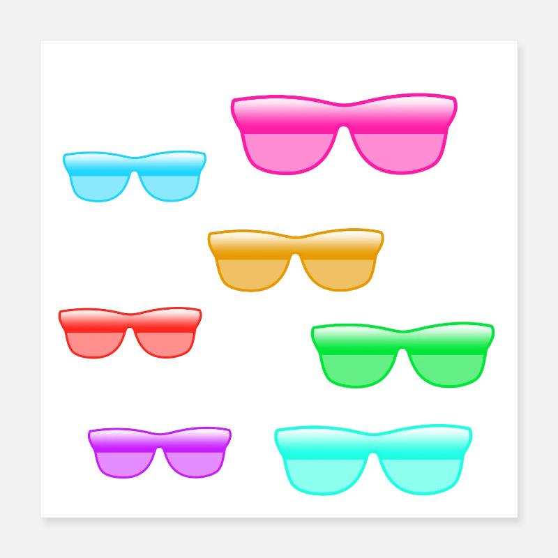 Sunglasses Poster 16" x 16" (40x40 cm)