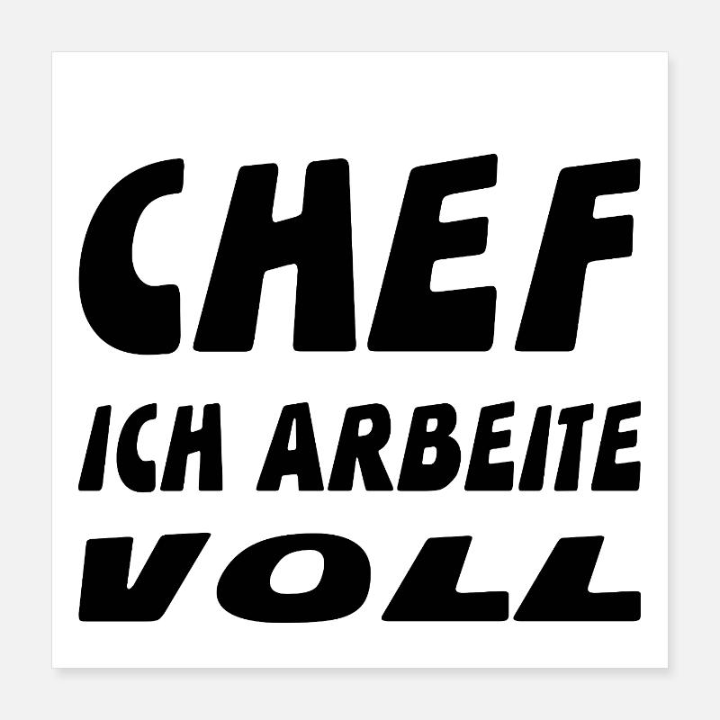 Chef Poster 40x40 cm