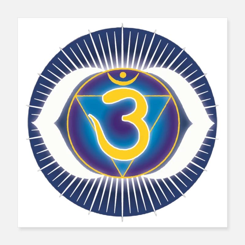 Ajna brow chakra Poster 16" x 16" (40x40 cm)
