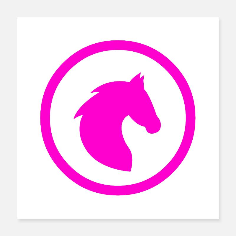 Chevaux Poster 40 x 40 cm