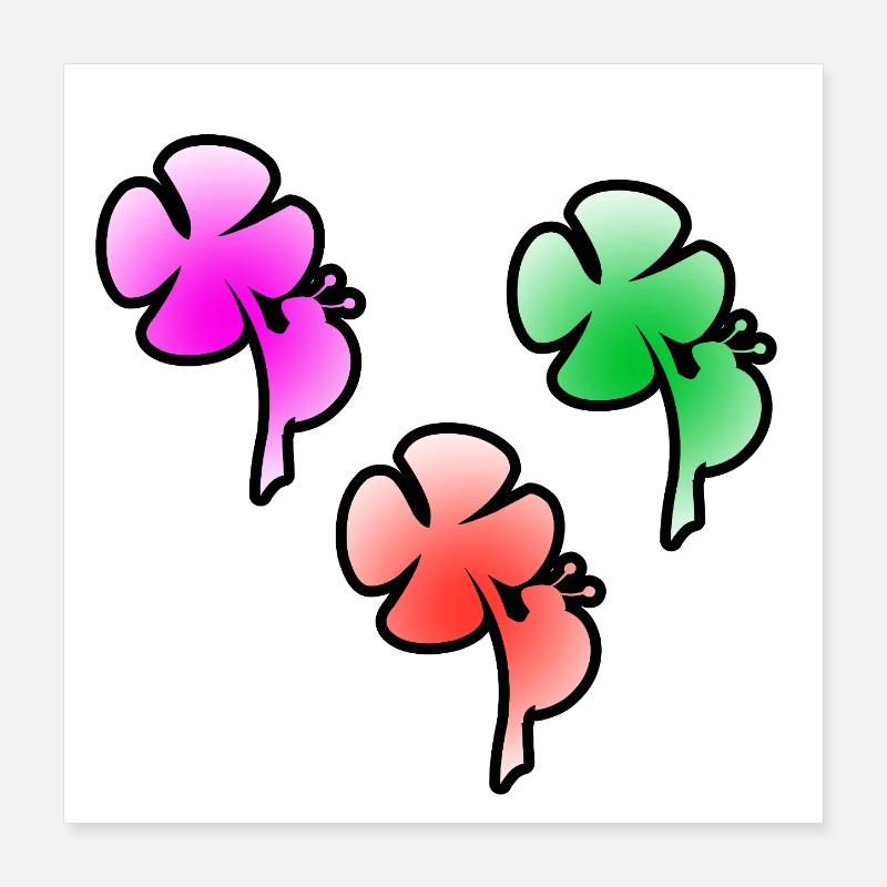 Fleur Poster 40 x 40 cm