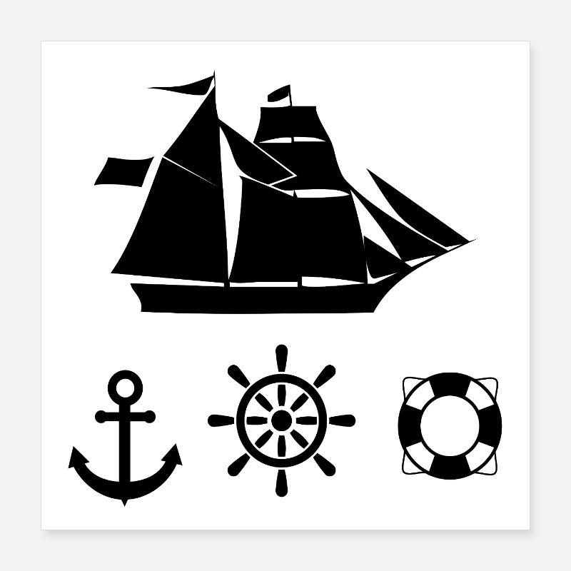 Sail Poster 16" x 16" (40x40 cm)