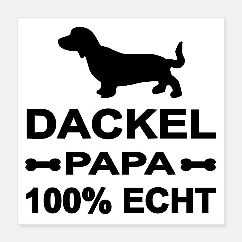 Dackel Poster 40x40 cm