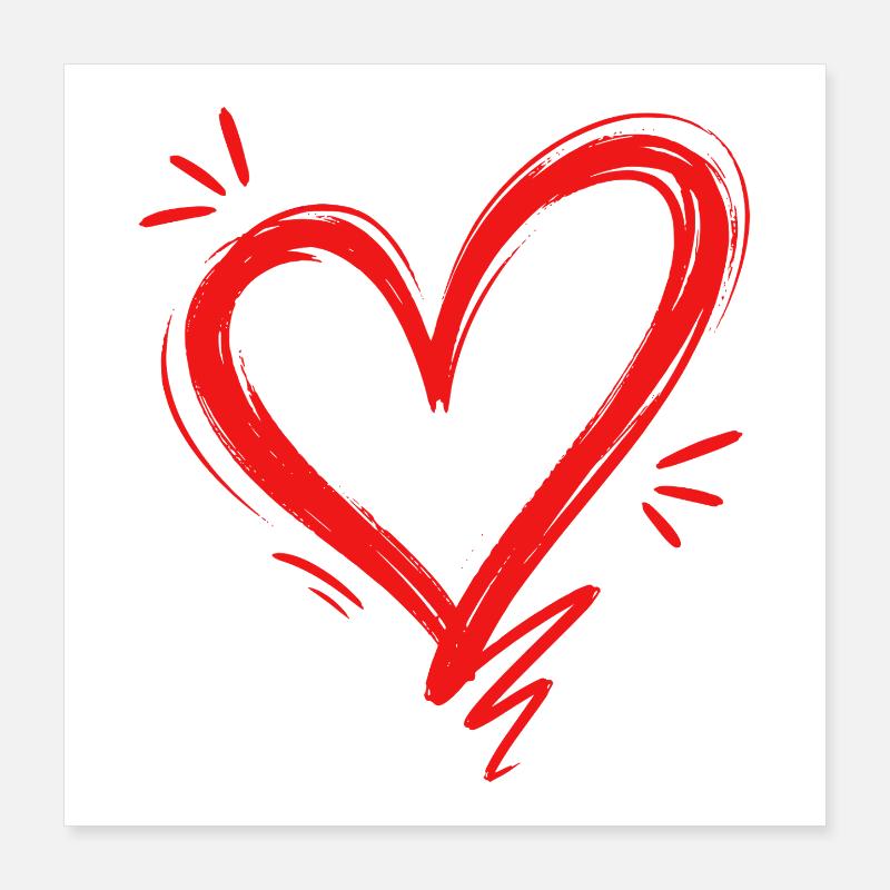 Heart Poster 16" x 16" (40x40 cm)