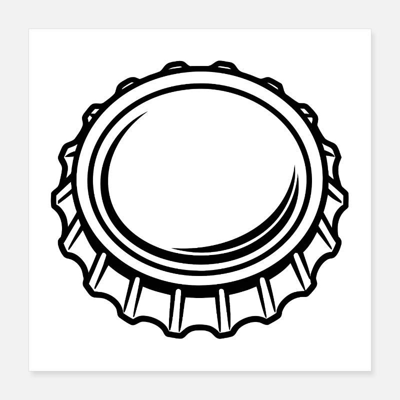 Bottle cap Poster 16" x 16" (40x40 cm)