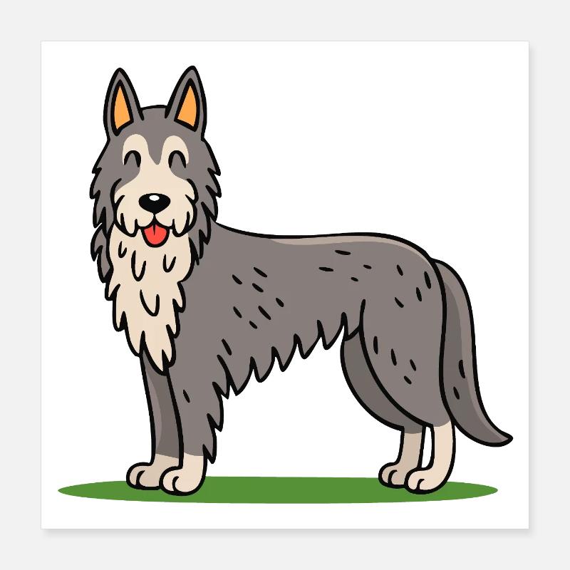 Irish Wolfhound (bande dessinée) Poster 40 x 40 cm