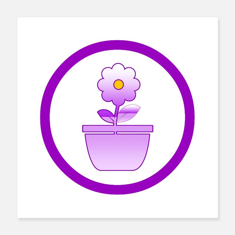 Blume Poster 40x40 cm