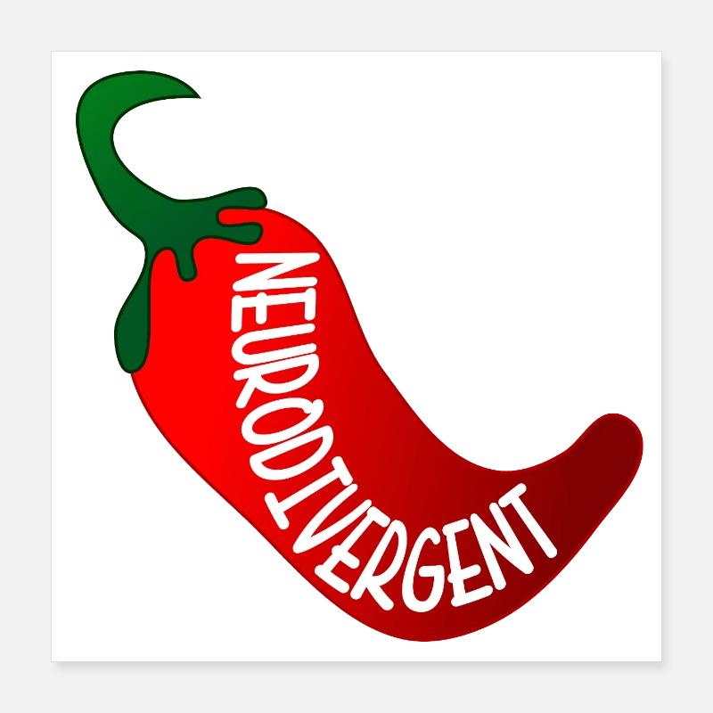 NEURODIVERGENT ADHS Poster 40x40 cm