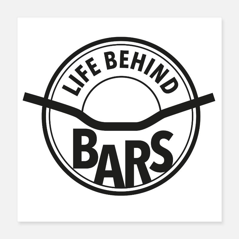 LIFE_BEHIND_BARS_CIRCLE Poster 16" x 16" (40x40 cm)