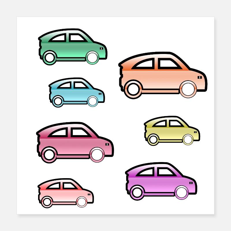 Autos Poster 40x40 cm