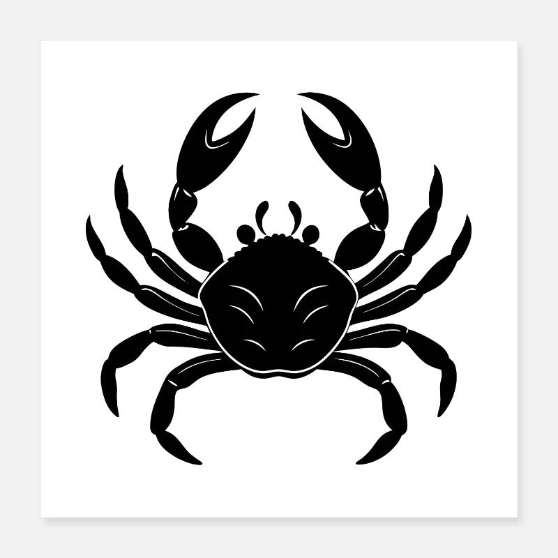 Crab Poster 16" x 16" (40x40 cm)