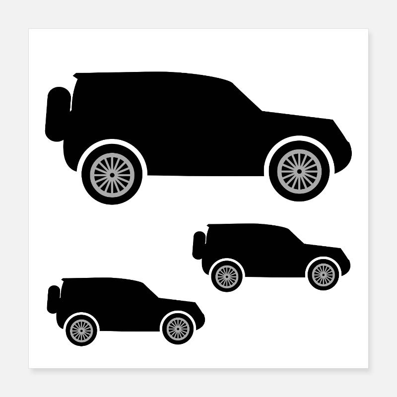 Automobiles Poster 40 x 40 cm